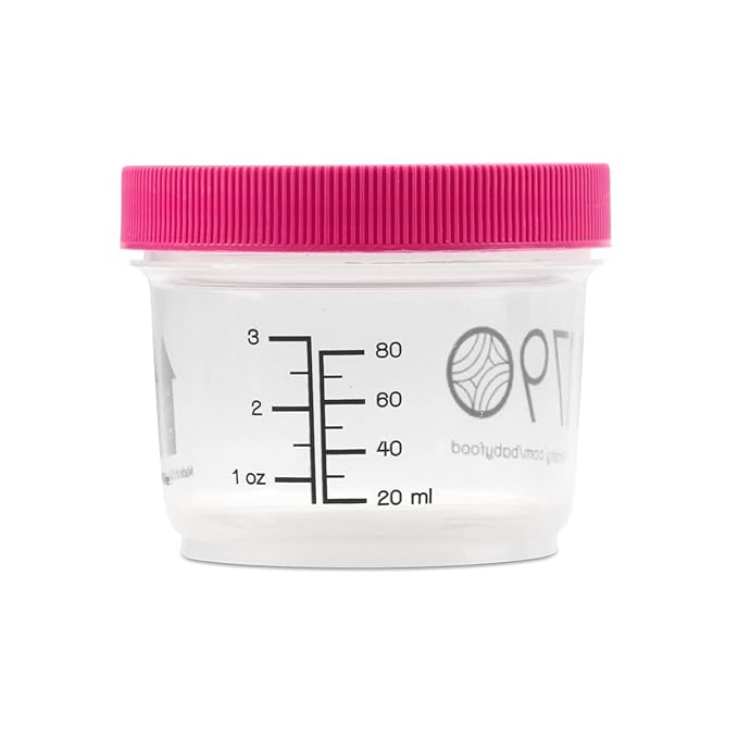 Plastic Baby Food, Pink, 24pk