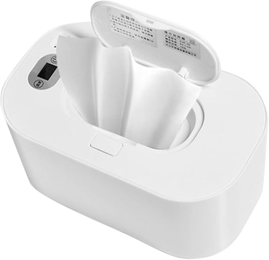 Cocoarm Baby Wipe Warmer Baby Wipe Heater Even Heating Wet Wipes Warmer and Dispenser USB Powered Wipe Warmer for Babies, Holding 80pcs Wipes (Adjustable Temperature)