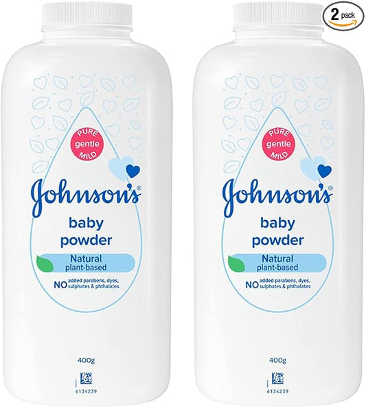 Johnson's & Johnson's Baby Powder 400g (Pack of 2)