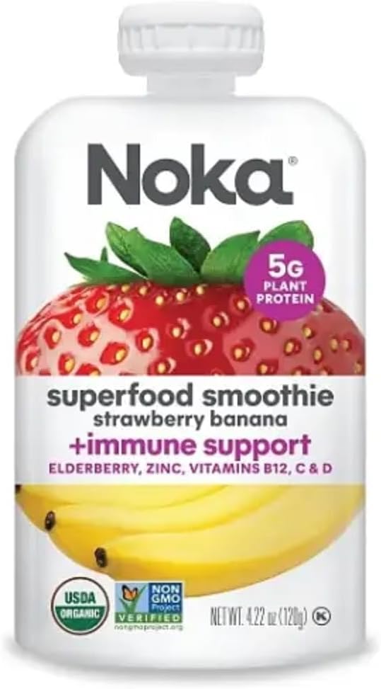 Noka Strawberry Banana Superfood Smoothie, 4.22 oz