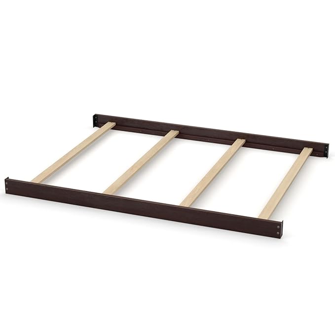 Full-Size Conversion Kit Bed Rails for Oxford, Soho, Ozlo & Avalon Baby Convertible Cribs - Solid Wood - Toddler and Adult Rail for Full-Size Bed - Nursery and Baby Furniture (Espresso, Bolt-On Kit)