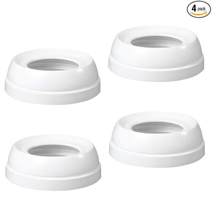 Baby Bottle Screw Ring Collars Compatible with Pigeon Nursing Bottles, 4 Count