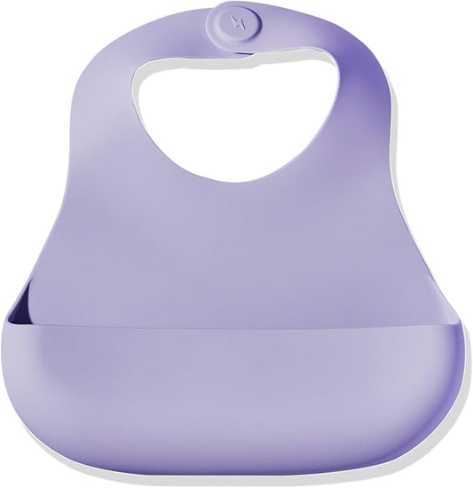 Magnetic Silicone Baby Bib – Waterproof, Dishwasher Safe, BPA Free Food-Grade, Feeding Bib for Infants and Toddlers