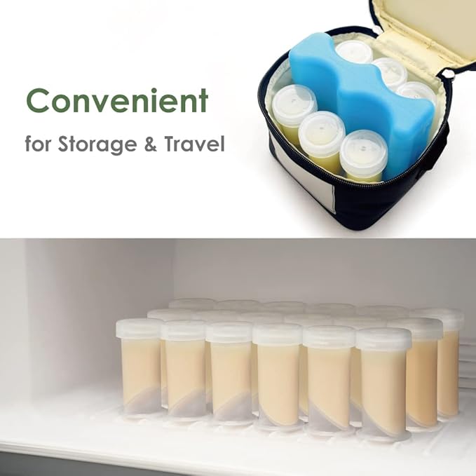 Maymom Colostrum & Storage Bottles Leak Proof Lids, Breastmilk Freezer or Refrigerator Storage, Made Without BPA; 12pc/pk