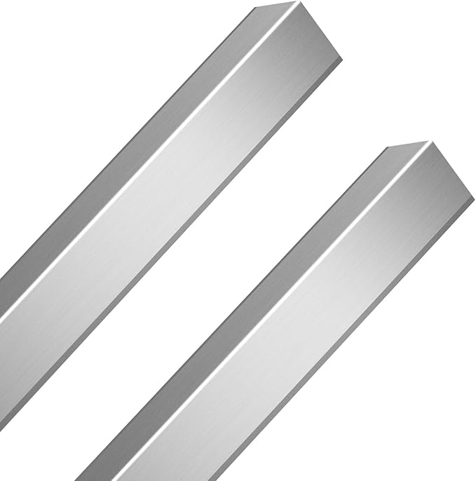 2pcs Metal Aluminum Steel Corner Guards 48” Metal Wall Corner Protector Guard for Walls (1.6 x 1.6 x 48 inch)
