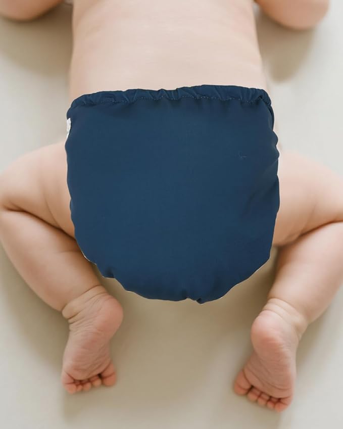 babygoal Baby Cloth Cover for Prefolds,Flats or Fitted Diapers– Adjustable, Reusable, Waterproof Swim Diaper Cover