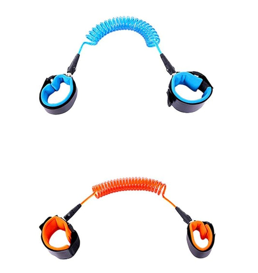 Xiaoyu 2 Colors Baby Anti-Lost Belt, 360 Degree Rotation, Child Walking Safety Toddler Harness, Blue & Orange, 1.5MM