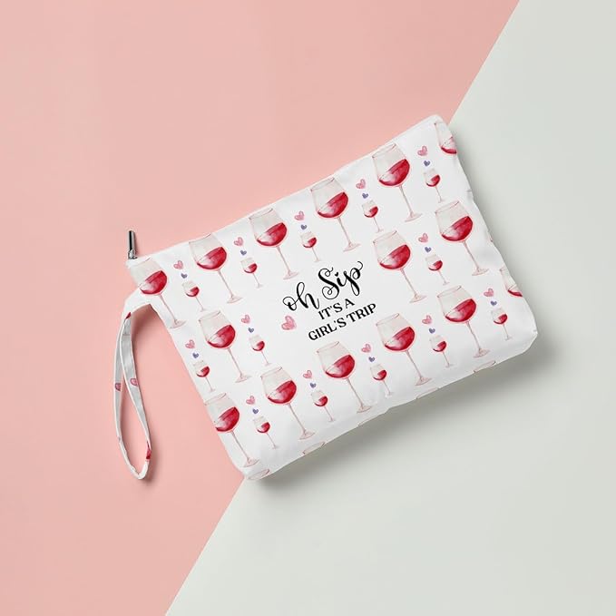 Fokongna Wet Bag Wet Dry Bag Wet Bag For Swimsuit Beach Bag, Travel Makeup Bag Toiletry Bag Waterproof Large Capacity for Women Girls Mom Sister Friends Diaper Bag Strawberry lemon Gifts
