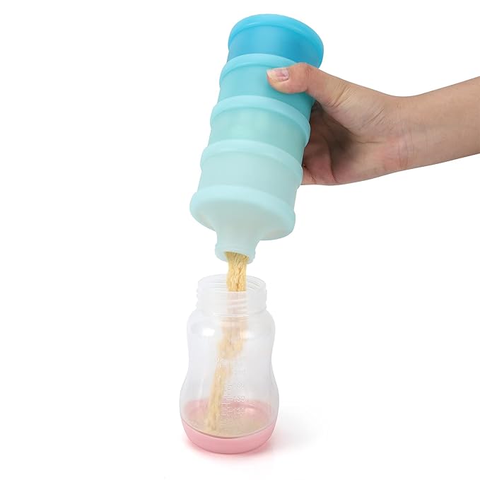 Accmor 3 Pack Baby Formula Dispenser On The Go, Stackable Formula Dispenser Formula Container to Go, Non-Spill Portable Milk Powder Kids Snack Storage Container, BPA Free