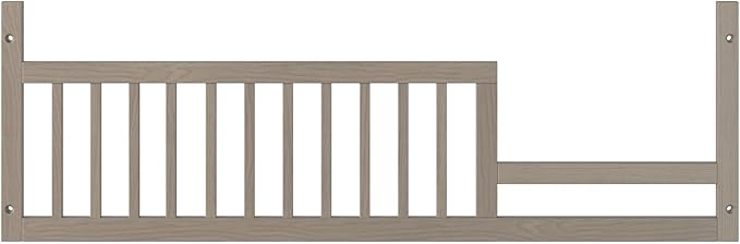 Child Craft Toddler Bed Guard Rail Converts Denman 4-in-1 Convertible Crib into Toddler Bed, Made of Pinewood, Non-Toxic Finish (Crescent Gray)