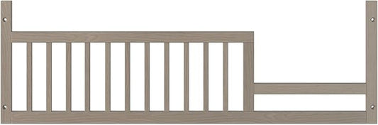 Child Craft Toddler Bed Guard Rail Converts Denman 4-in-1 Convertible Crib into Toddler Bed, Made of Pinewood, Non-Toxic Finish (Crescent Gray)