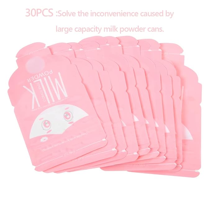 KUIDAMOS 30Pcs Milk Powder Storage Bag Disposable Milk Powder Bags Portable Storage Bag,Safe Antistatic Lightweight Multi Purpose Storage Bag for Beginner(30PCS) 12x4.2x10.5cm