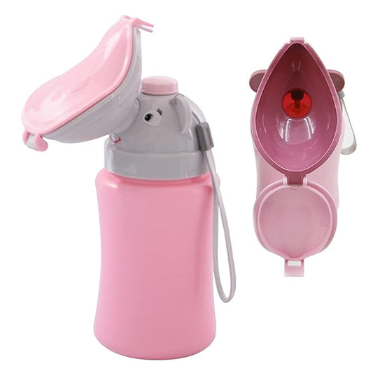 Kids Portable Travel Urinal 500ml for Toddler Boys Girls Pee Training Emergency Toilet Potty for Car Trip Outdoor Camping on the Road Park Beach Travel Essentials