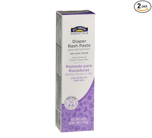 Maximum Strength Baby Diaper Rash Cream, 2 pack, 40% Zinc Oxide, Hypoallergenic No Added Parabens & Dyes, Protects & Relieves Baby’s Skin for Up to 12 Hours, Prevents Diaper Rash, 4 oz.