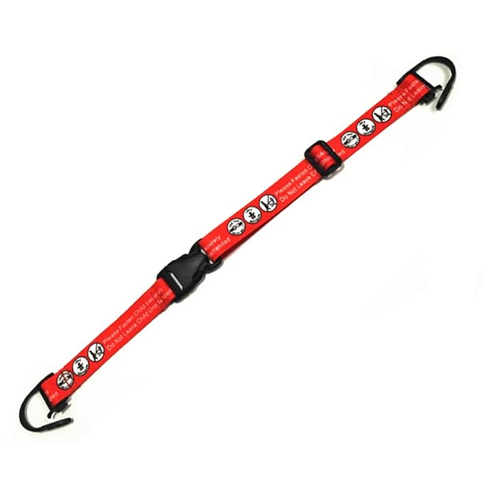 Hooshing Kids Baby Safety Seat Belt Adjustable Supermarket Shopping Cart Belt Chair Seat Belts Red