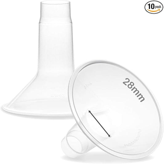 Nenesupply 28mm Flange Breastshield Compatible with Lansinoh Pump Parts and Breastpumps. Replacement to Lansinoh Flange 28mm Breastshield. Work with SignaturePro SmartPump Manual