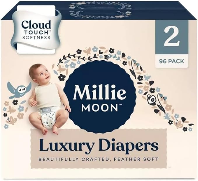 Millie Moon Luxury Diapers - Size 2-96ct