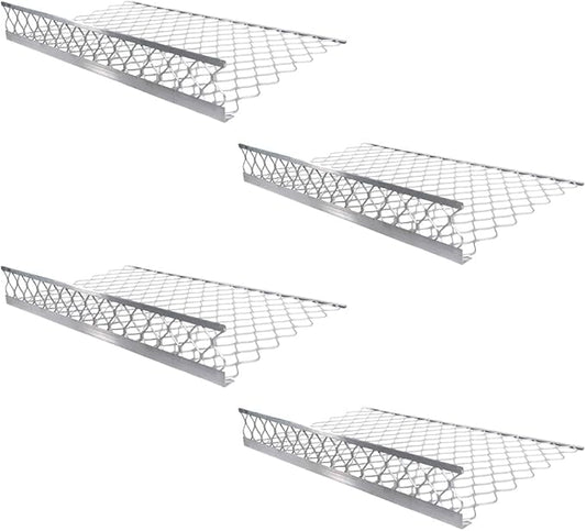 Mytee Products 4 Pack 48"x30" (Drop) Aluminum Mesh Brick Guard Corner Protector - L Shape Mesh Edge Guard Corrosion Resistant