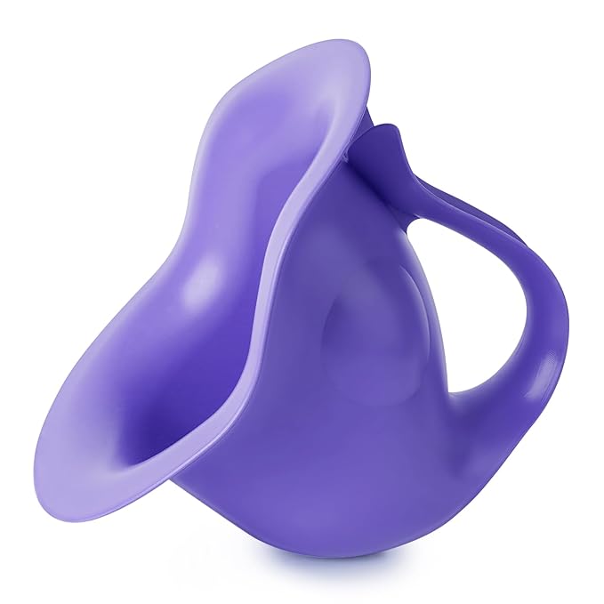 Newborn Baby Potty- the Diaper-Free Solution for Indoor & Outdoor Elimination Communication; Cute Fish Design (Purple)