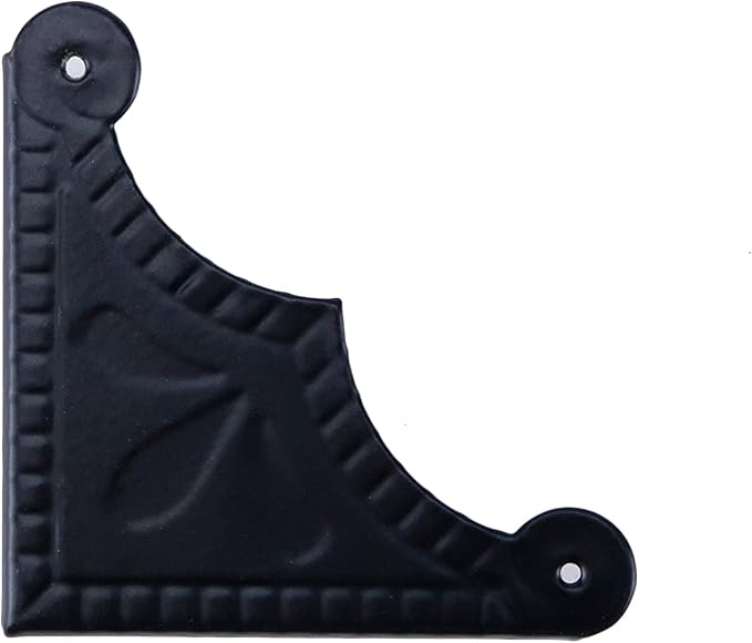 T Tulead 30PCS Box Corner Guard Furniture Edge Protectors 1.89"×1.89"×0.43" Black Corner Guard Cover with Nails,for Cabinet,Desk,Toolbox