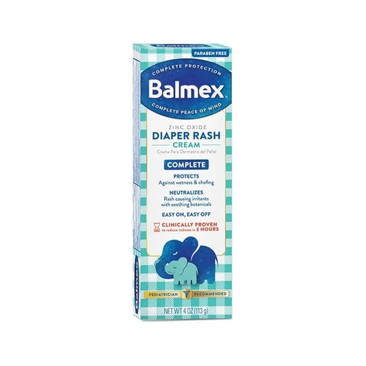 Balmex Balmex Diaper Rash Cream With Zinc Oxide, 4 Oz (Pack Of 2)