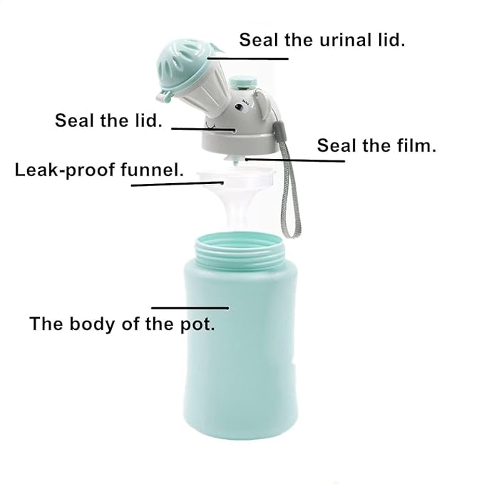Kids Portable Travel Urinal 500ml for Toddler Boys Girls Pee Training Emergency Toilet Potty for Car Trip Outdoor Camping on the Road Park Beach Travel Essentials