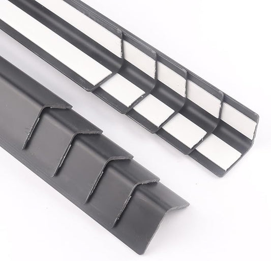 Black Self Adhesive Wall Corner Protector 10 Pcs PVC Corner Guards Edge Protector for Wall, Furniture Corner, Door Easy to Install for Baby