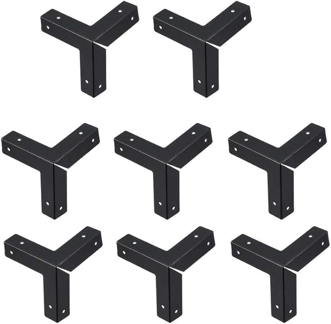 uxcell Metal Box Corner Protectors Edge Guard Protector 33 X 33 X 33mm Black 8pcs