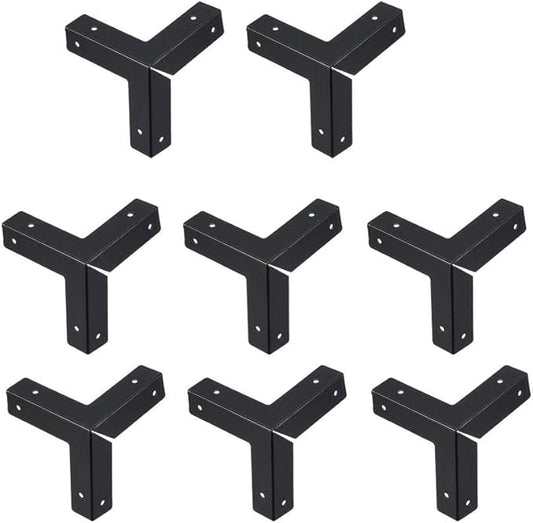 uxcell Metal Box Corner Protectors Edge Guard Protector 33 X 33 X 33mm Black 8pcs