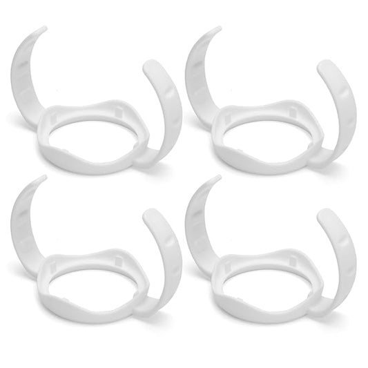 4Pack Baby Bottle Handles for Evenflo Wide Neck 5oz & 9oz Baby Bottle, Baby Bottle Handles Wide Neck, Baby Bottle Holder - White