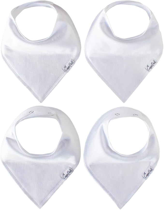 Copper Pearl Baby Bandana Bibs, 4 Pack