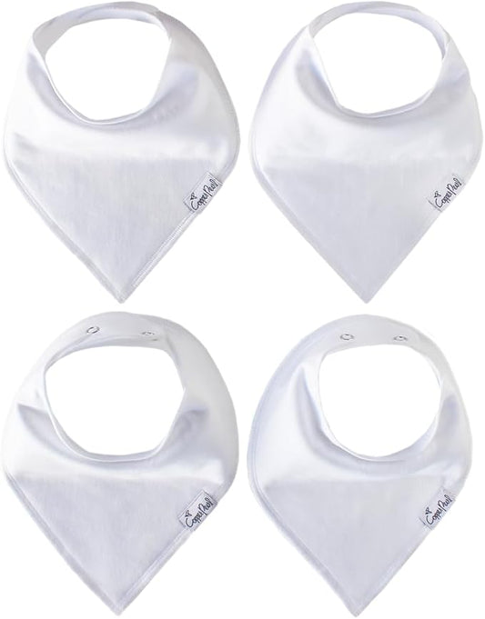 Copper Pearl Baby Bandana Bibs, 4 Pack