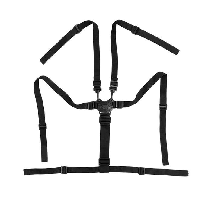 5 Point Child Seat Belt Harness Universal Adjustable Strap Baby Stroller Pushchair Rotating Protection