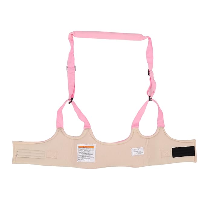 Baby Walking Harness, Absorbent Kids Walker Helper Skin Friendly Prevent Getting Lost Adjustable for Infant (Pink)
