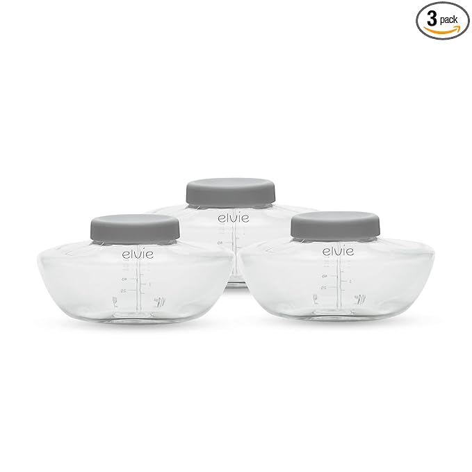 Elvie Pump - Breastmilk Storage Bottles - BPA Free - Breast Feeding Essentials - 3 Pack