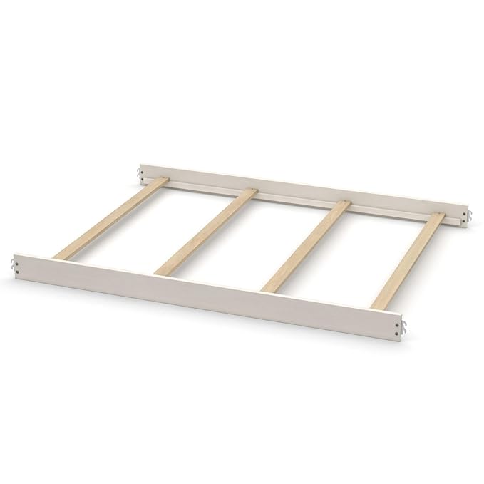Full-Size Conversion Kit Bed Rails for Oxford, Soho, Ozlo & Avalon Baby Convertible Cribs - Solid Wood - Toddler & Adult Rail for Full-Size Bed - Nursery & Baby Furniture (Vintage White, Hook-On Kit)