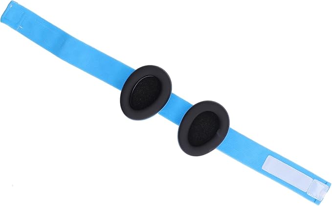 VGEBY Baby Ear Muffs, Infant Ear Muffs Noise Cancelling Soft Padded Design Baby Ear Headphones with Elastic Headband(Blue)
