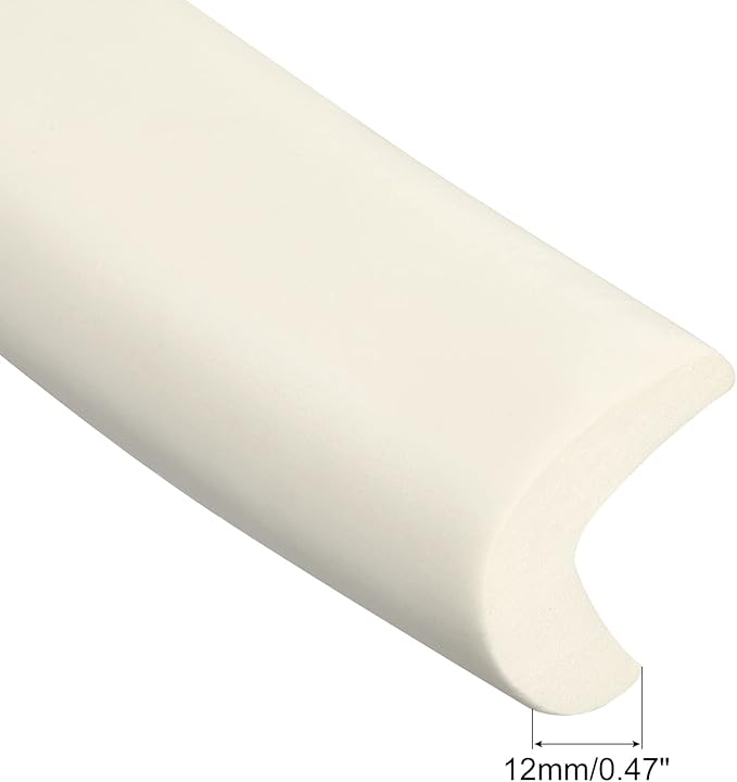 uxcell Corner Guards Edge Protectors 6.56ft(2M), Foam Safety Bumper L Shape for Furniture Corner Table Edge Guard, White