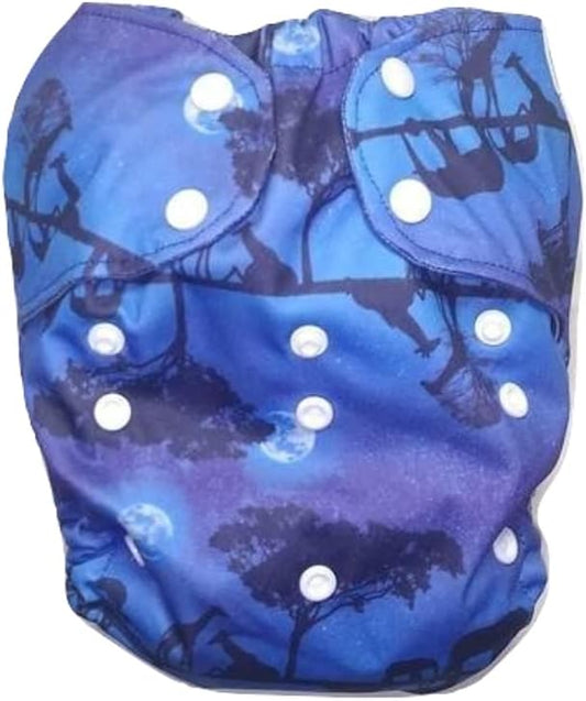 XL Cloth Diaper Cover for Big Kids 30-70 Pounds (Dark Blue)