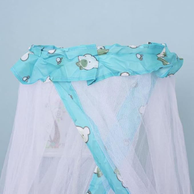 Crib Mosquito Net Baby Bed Dome Cots Mosquito Netting Toddler Bed Crib Dome Canopy Netting Hanging Bed Cover Net Mosquito Bar Frame Palace-Style Crib Bedding Set (Stand Not Included)