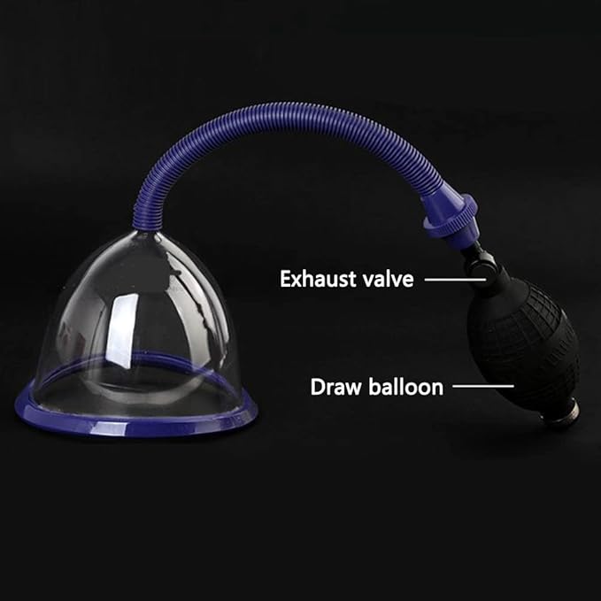 Manual Breast Pump, Manual Breastfeeding Pump, Food Grade Silicone for Breastfeeding, Adjustable Suction, Suitable for B/C Cup Women, Large