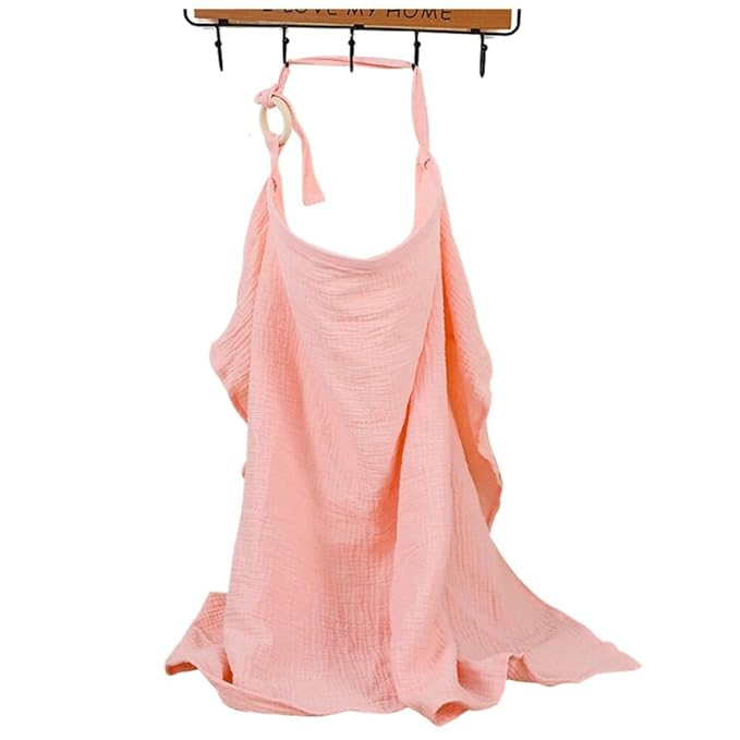 Muslin Nursing Cover for Breastfeeding, Breathable Cotton Breastfeeding Cover, Nursing Apron Privacy Breastfeeding for Mother Nursing Apron