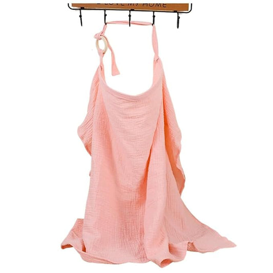 Muslin Nursing Cover for Breastfeeding, Breathable Cotton Breastfeeding Cover, Nursing Apron Privacy Breastfeeding for Mother Nursing Apron