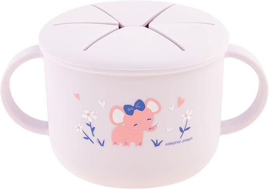 Stephen Joseph, Silicone Snack Cup, Snack Cups for Babies and Toddlers, Elephant, Medium
