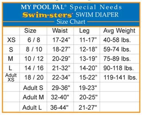 Toddler Kid Adult Special Needs My Pool Pal Reusable Swim Diaper (18-20 Years, Pink)