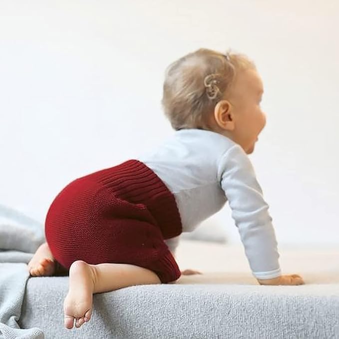 EcoAble Merino Wool Diaper Cover – Organic Overnight Knit Cover | Breathable Natural Fiber | Ideal for Fitted Cloth Diapers (EU62-68, Natural)