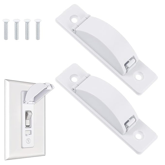 2 PCS Light Switch Cover Guard, Wall Switch Cover Guard, Protects Your Lights from Being Accidentally Turned On or Off