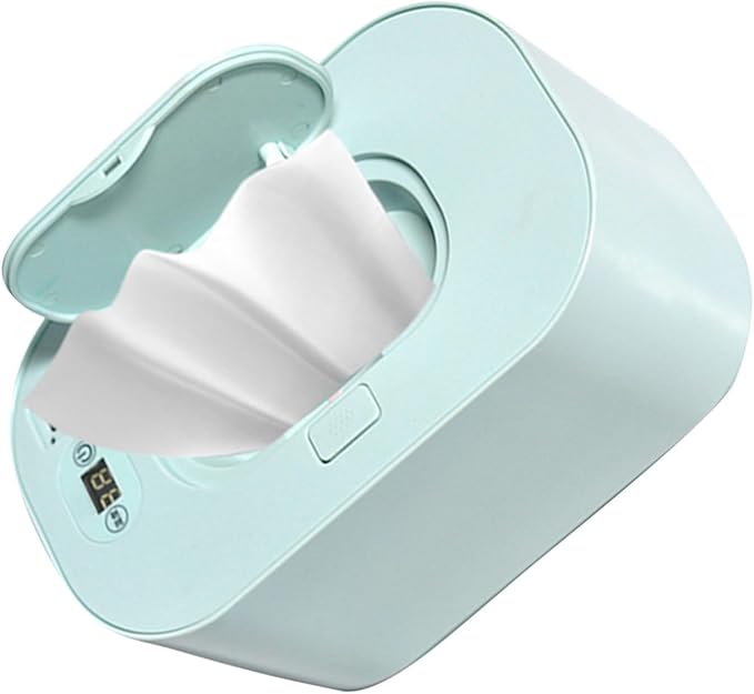 Cocoarm Baby Wipe Warmer Baby Wipe Heater Even Heating Wet Wipes Warmer and Dispenser USB Powered Wipe Warmer for Babies, Holding 80pcs Wipes (Adjustable Temperature)