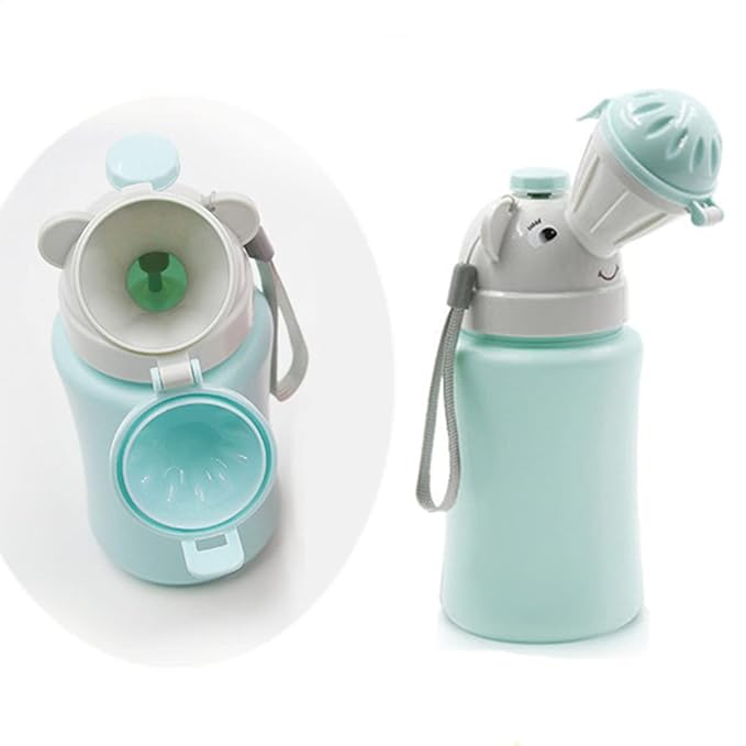 Travel Potty, Urinal Emergency Toilet, Children's Emergency Toilet, Portable Elephant Leakproof Urinal for Camping Car Travel and Kid Potty Pee Training (boy)