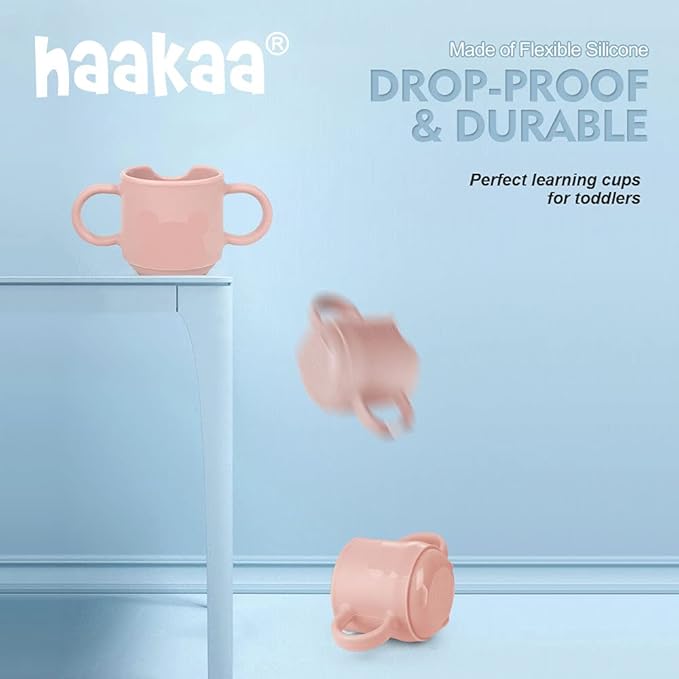 Haakaa Silicone Baby Fruit Food Feeder & Toddler Cup Combo